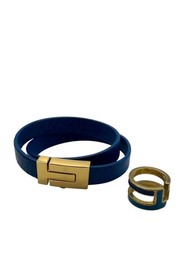 TORY BURCH - SET BRACELET & RING BLUE - Image 6